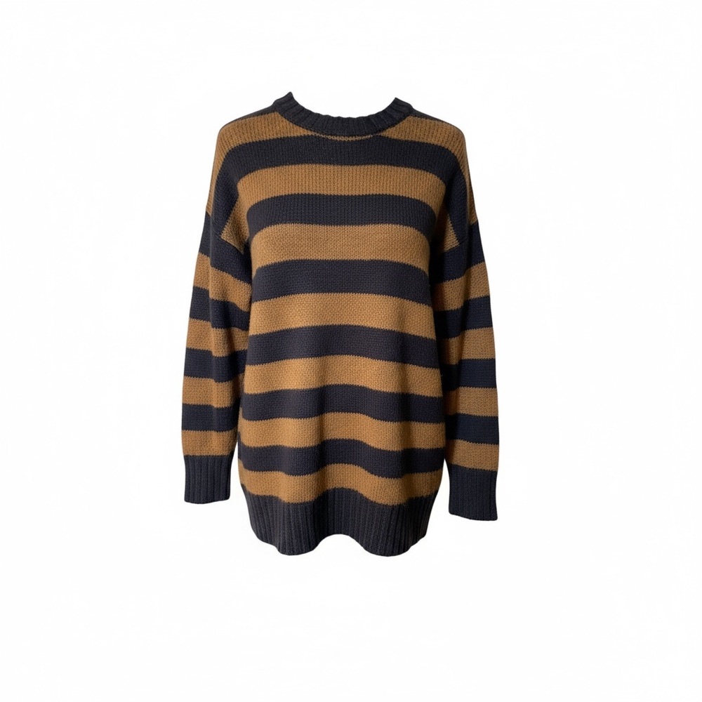 Primark Black and Brown Striped Women's Sweater - Picture 3 of 4